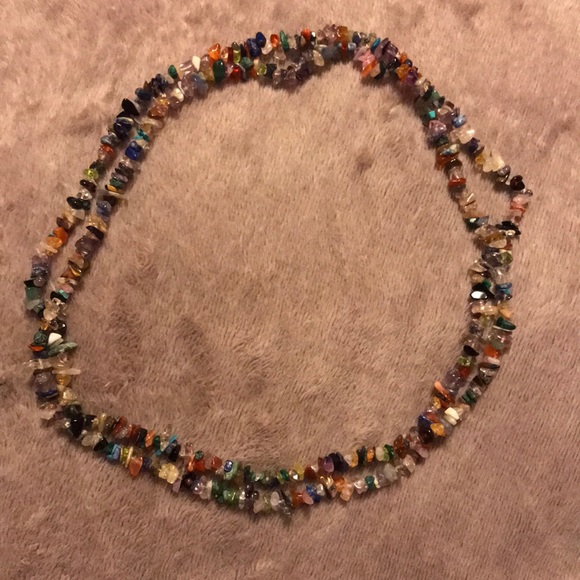 Multicolored Stone Necklace - Picture 1 of 3